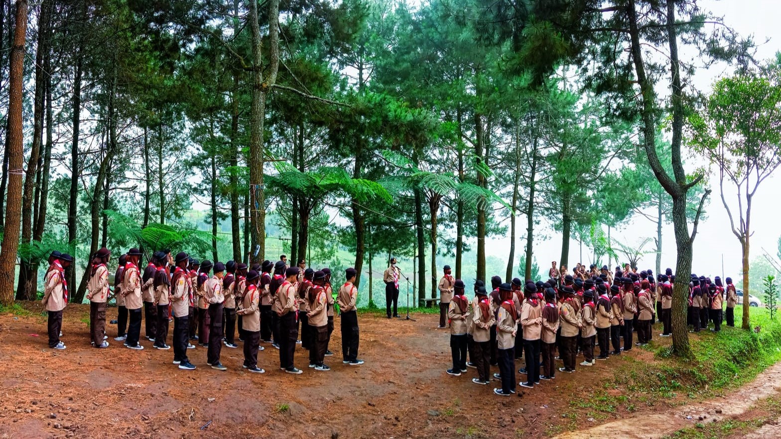 Pelantikan Pramuka Penggalang MTsN 7 Kuningan di Buper Tenjo Laut